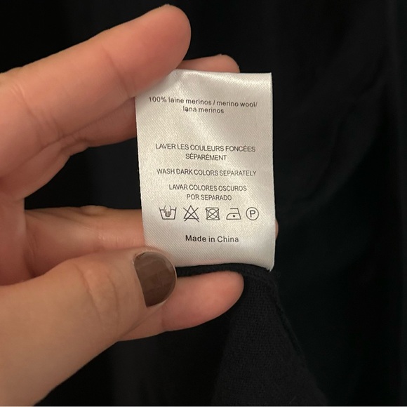 Sandro Paris Black Cardigan 100% Merino Wool Size 1 - Picture 9 of 13